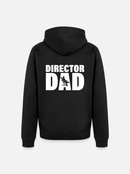 Job - Director Papa - Unisex Premium Organic Zip Hoodie - black