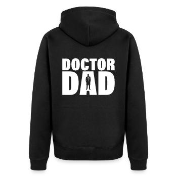 Job - Docteur Papa - Veste à capuche bio Premium Unisexe - noir - Dos - Nico (187cm)