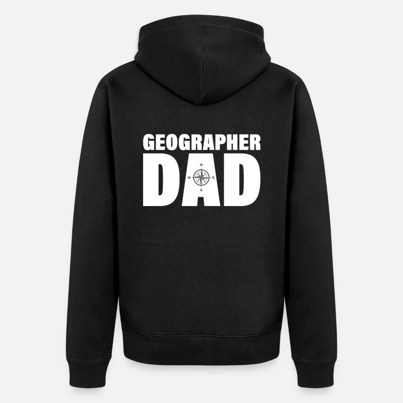 Emploi - Geograph Dad - Veste à capuche bio Premium Unisexe - noir