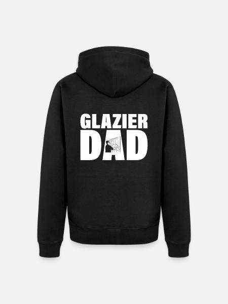 Job - Glazier Papa - Unisex Premium Organic Zip Hoodie - black