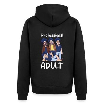 Diplômé professionnel adulte diplômé - Veste à capuche bio Premium Unisexe - noir - Dos - Nico (187cm)