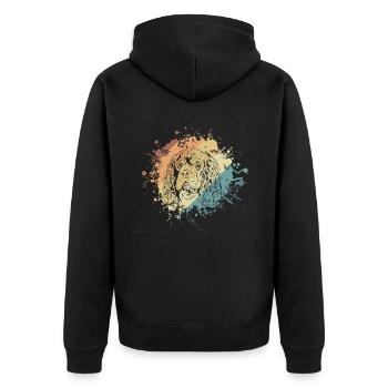 American cocker spaniel pet - Unisex Premium Organic Zip Hoodie - black - Back - Nico (187cm)