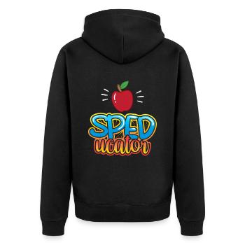 Speducator Special Education Special Education Teachers - Unisex Premium Organic Zip Hoodie - black - Back - Nico (187cm)