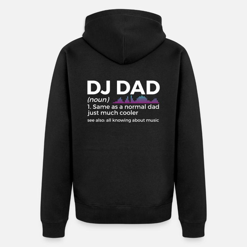 DJ Performance - Unisex Premium Organic Zip Hoodie - black
