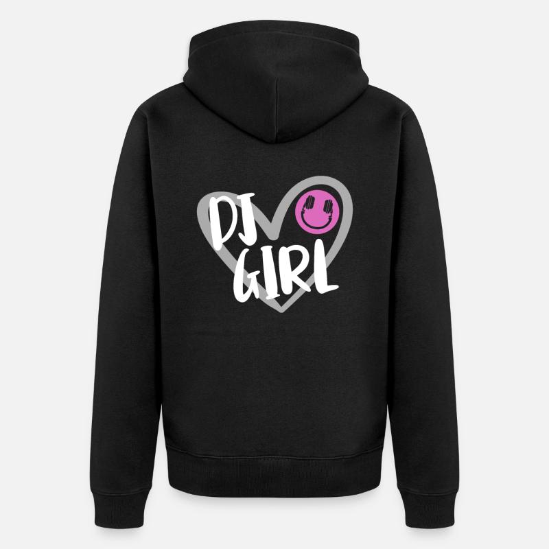 DJ Performance - Unisex Premium Organic Zip Hoodie - black