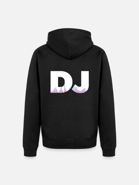 DJ Performance - Unisex Premium Organic Zip Hoodie - black