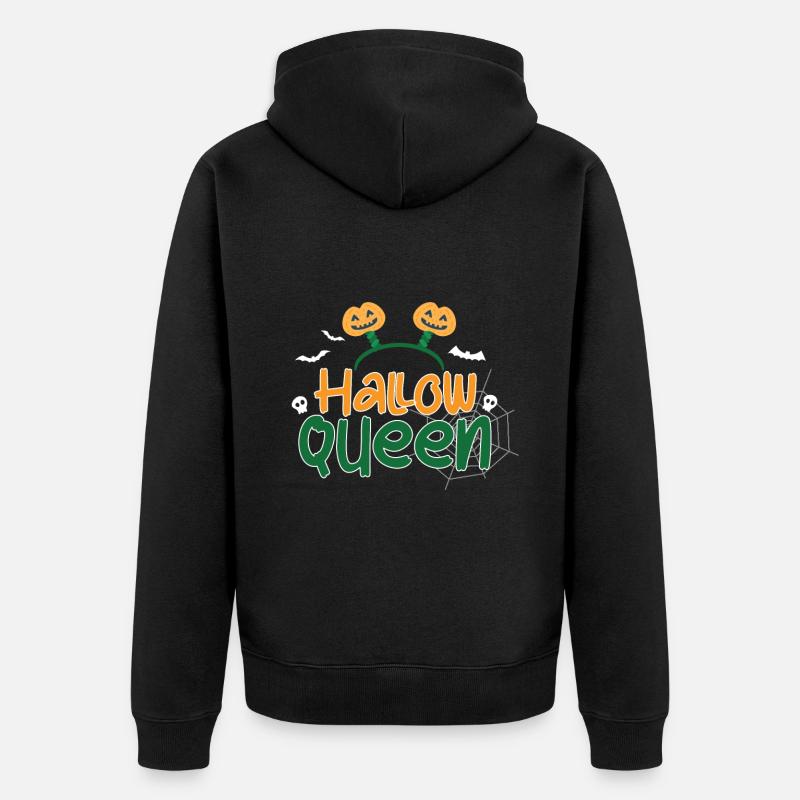 Hallow Queen - Unisex Premium Bio Zip Hoodie - Schwarz