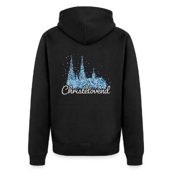 Cathédrale de Cologne Colonia Carnaval de Cologne Noël - Veste à capuche bio Premium Unisexe - noir - Dos - Nico (187cm)