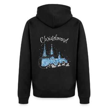 Cologne Cathedral Fastelovend Colonia Cologne Christmas Days - Unisex Premium Organic Zip Hoodie - black - Back - Nico (187cm)