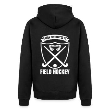 Joueurs de hockey sur gazon Hockey sur gazon - Veste à capuche bio Premium Unisexe - noir - Dos - Nico (187cm)