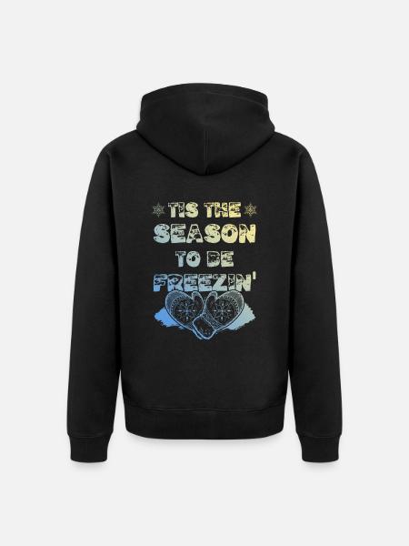 Saison d’hiver - Veste à capuche bio Premium Unisexe - noir