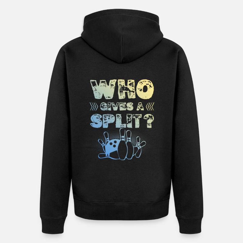 Bowling Split - Veste à capuche bio Premium Unisexe - noir