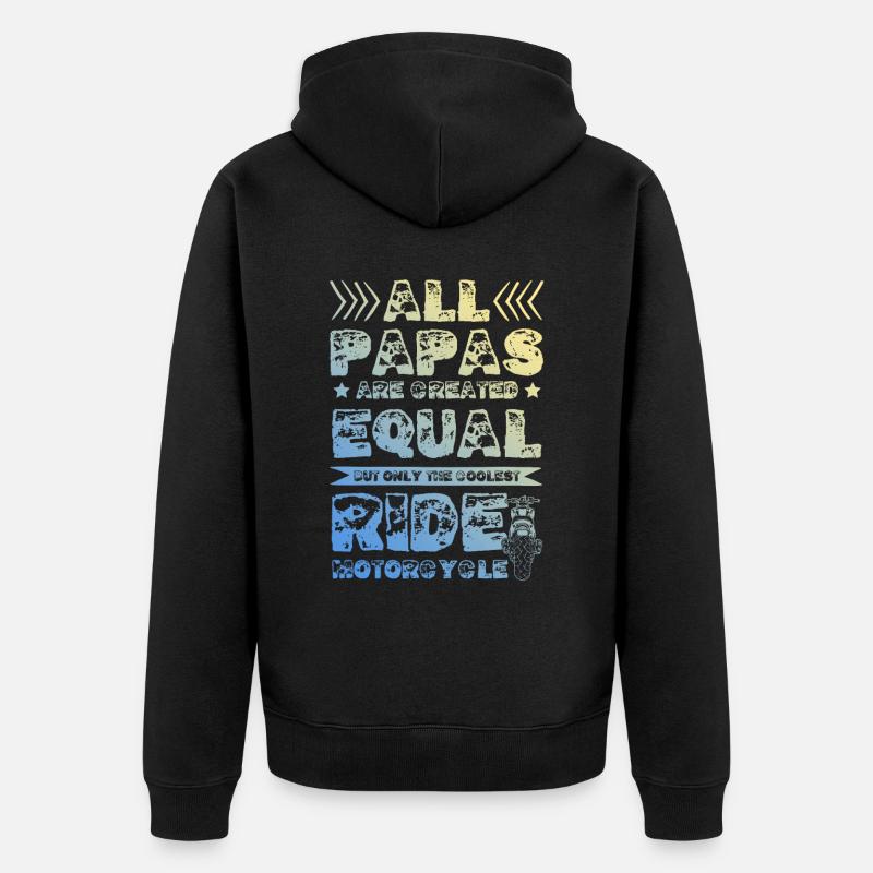 Bowling Split - Unisex Premium Bio Zip Hoodie - Schwarz