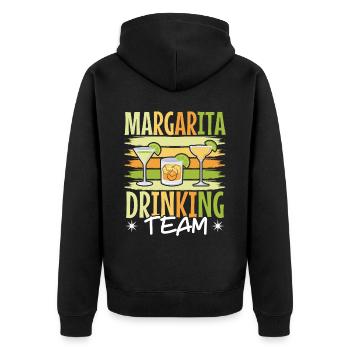 Margarita Drinking Team Cocktail de boissons alcoolisées - Veste à capuche bio Premium Unisexe - noir - Dos - Nico (187cm)