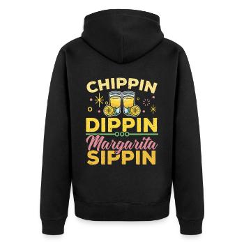 Chippin Dippin Margarita Sippin Cocktail alcoolisé - Veste à capuche bio Premium Unisexe - noir - Dos - Nico (187cm)