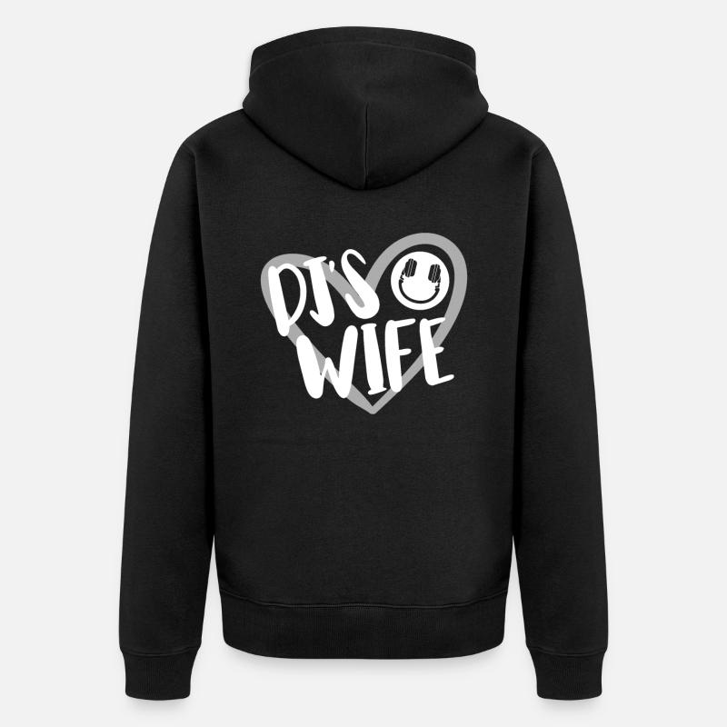 DJ Performance - Unisex Premium Organic Zip Hoodie - black