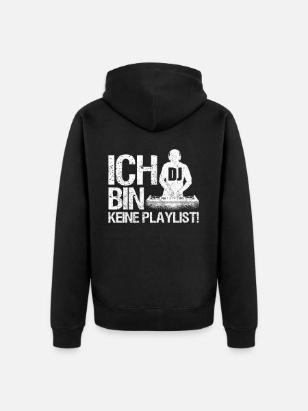DJ Auftritt Auflegen - Unisex Premium Bio Zip Hoodie - Schwarz
