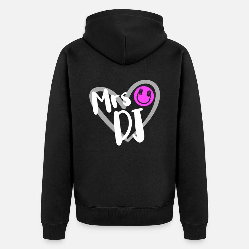 DJ Performance - Unisex Premium Organic Zip Hoodie - black