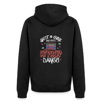 Hip-hop - Veste à capuche bio Premium Unisexe - noir - Dos - Nico (187cm)
