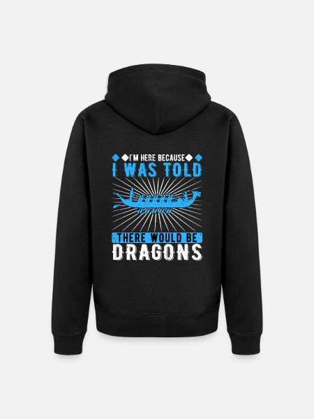 Dragon Boat Race Drachenbootrennen Drachenboot - Unisex Premium Bio Zip Hoodie - Schwarz