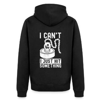 Magnet Fischer Magnet Pêche - Veste à capuche bio Premium Unisexe - noir - Dos - Nico (187cm)