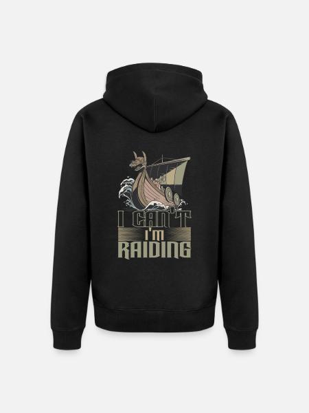 Vikings Norse mythology - Unisex Premium Organic Zip Hoodie - black