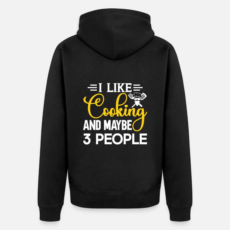 Chef Citation Cadeau Drôle Chef - Veste à capuche bio Premium Unisexe - noir