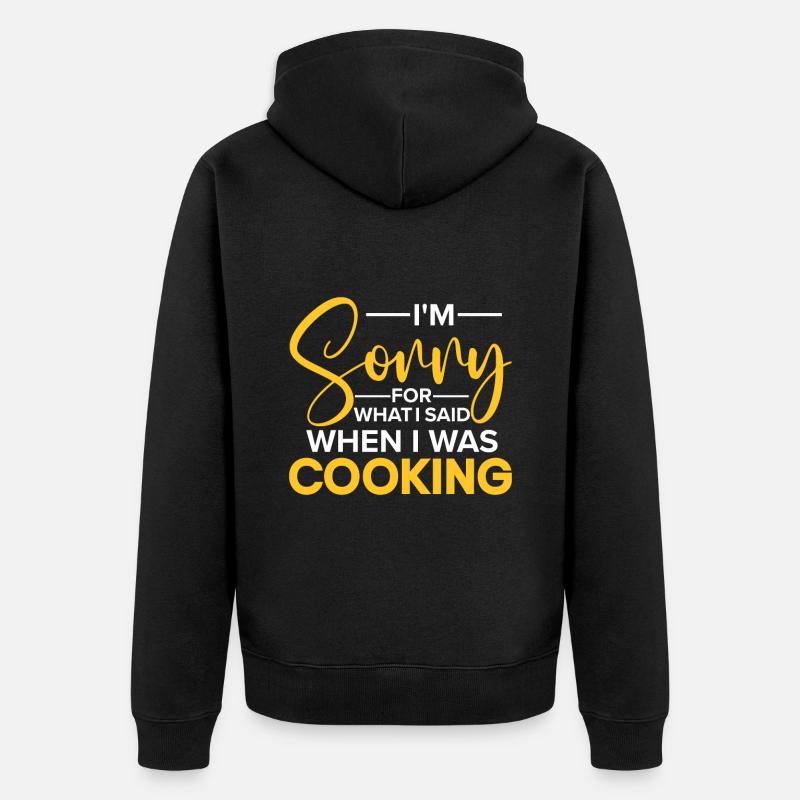 Chef Citation Cadeau Drôle Chef - Veste à capuche bio Premium Unisexe - noir