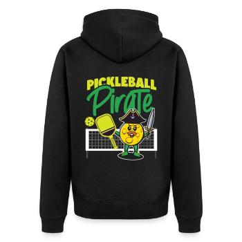 Pickleball Pirate Pickleball - Veste à capuche bio Premium Unisexe - noir - Dos - Nico (187cm)