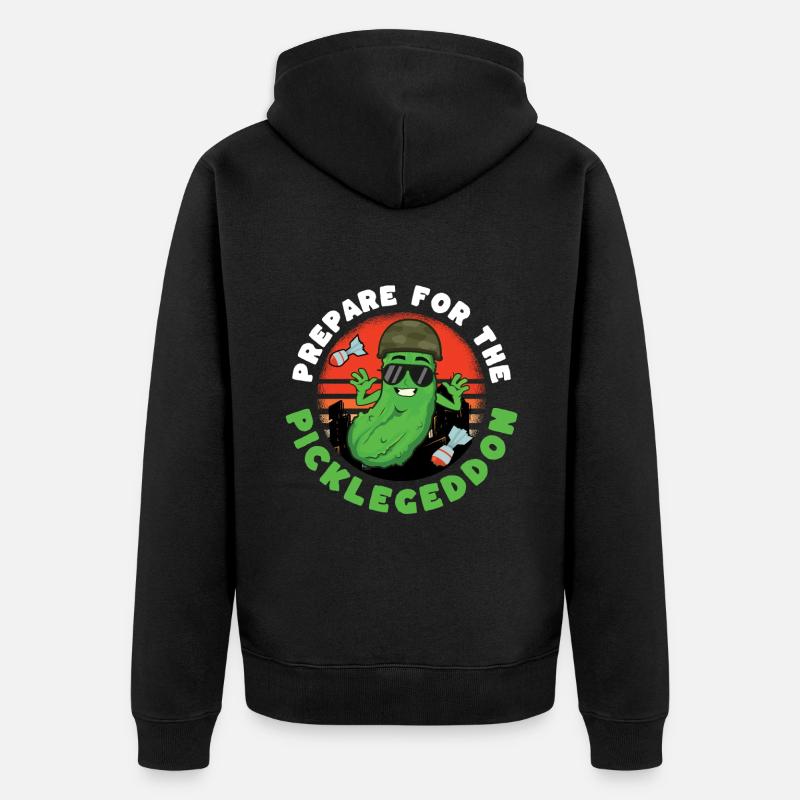 Préparez-vous pour le Picklegeddon - Veste à capuche bio Premium Unisexe - noir
