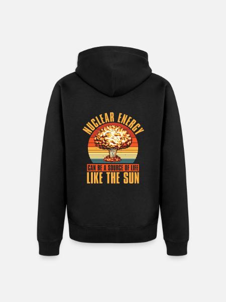 Physics Phyiker Nuclear Physics - Unisex Premium Organic Zip Hoodie - black