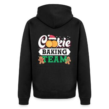 Cookie Christmas Baking Team Tester For Baker - Unisex Premium Bio Zip Hoodie - Schwarz - Hinten - Nico (187cm)