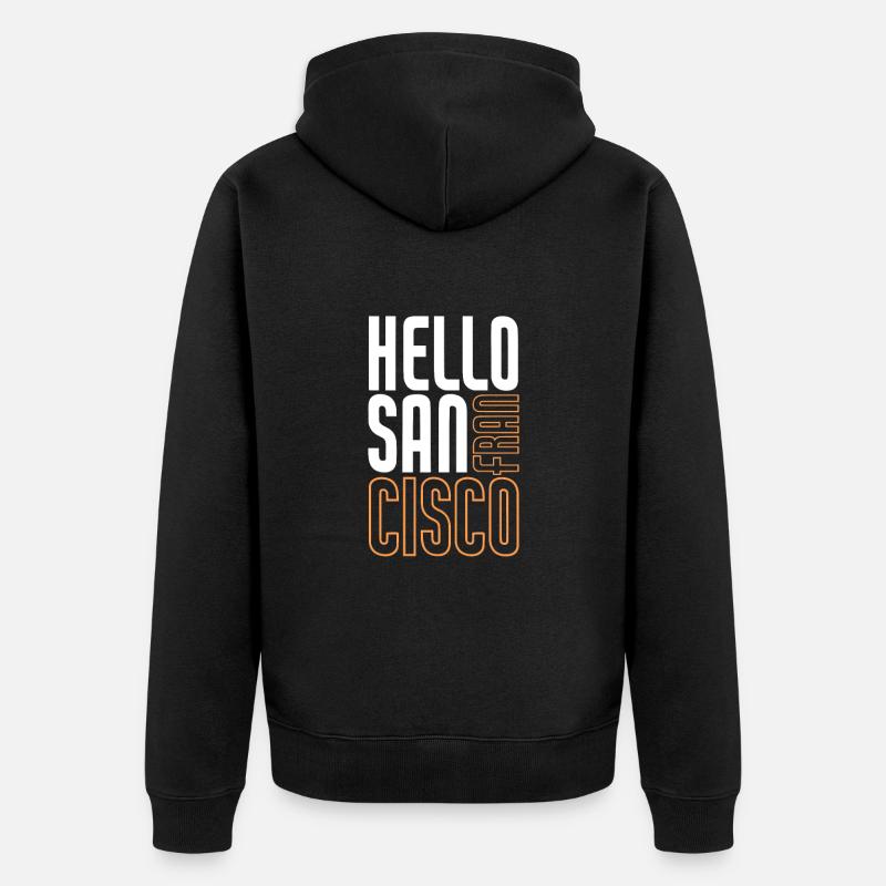 San Francisco - Veste à capuche bio Premium Unisexe - noir