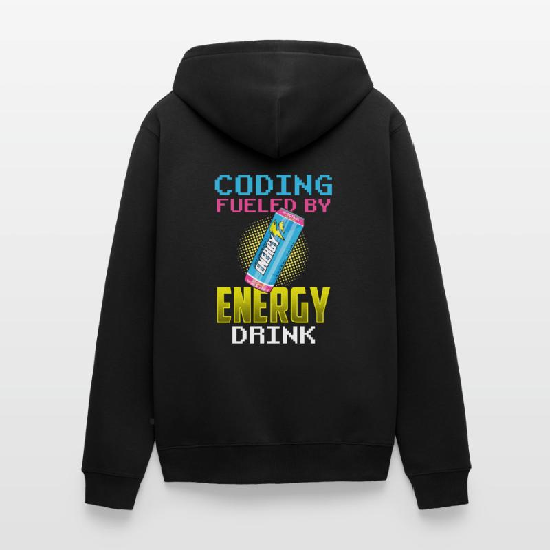 Programmation avec le code de codage Energydrinks Coder Veste à capuche bio Premium Unisexe