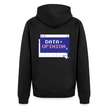 Code de > d’opinion de données Programmeur Programmeur - Veste à capuche bio Premium Unisexe - noir - Dos - Nico (187cm)