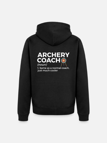 Bogenschießen Bogenschütze - Unisex Premium Bio Zip Hoodie - Schwarz
