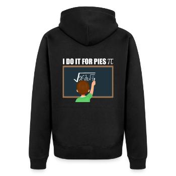 Calcul mathématique Pi - Veste à capuche bio Premium Unisexe - noir - Dos - Nico (187cm)