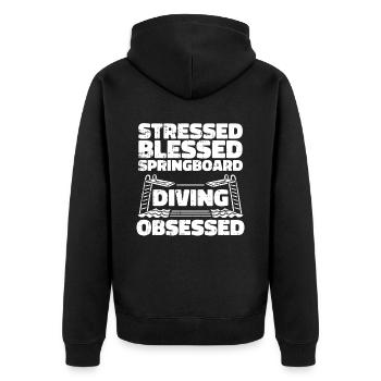 Plongeur Plongeur Humour - Veste à capuche bio Premium Unisexe - noir - Dos - Nico (187cm)