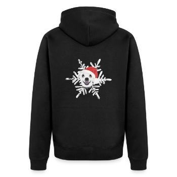 Chihuahua Joyeux Noël - Veste à capuche bio Premium Unisexe - noir - Dos - Nico (187cm)