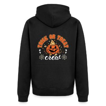 Trick Or Treat Crew Pumpkin - Veste à capuche bio Premium Unisexe - noir - Dos - Nico (187cm)