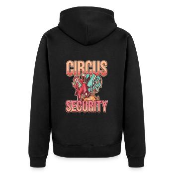 Sécurité du cirque - Veste à capuche bio Premium Unisexe - noir - Dos - Nico (187cm)