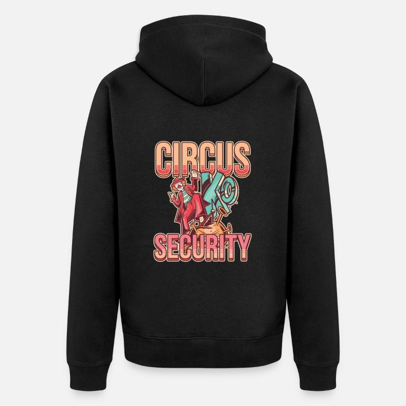 Sécurité du cirque - Veste à capuche bio Premium Unisexe - noir