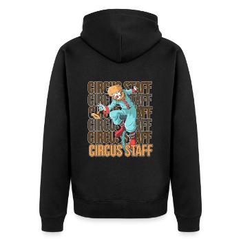 Sécurité du cirque - Veste à capuche bio Premium Unisexe - noir - Dos - Nico (187cm)