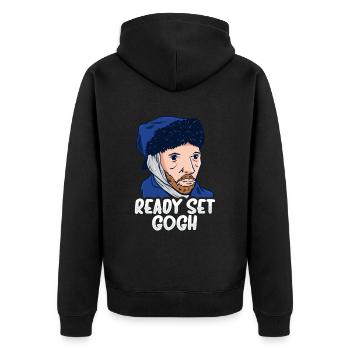 L’art de Van Gogh - Veste à capuche bio Premium Unisexe - noir - Dos - Nico (187cm)