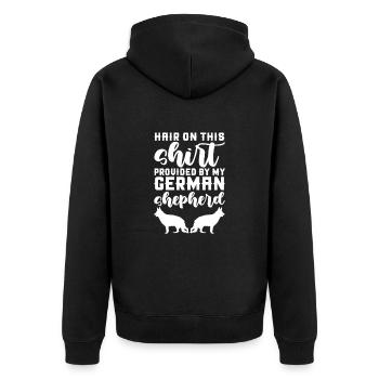 Berger allemand - Veste à capuche bio Premium Unisexe - noir - Dos - Nico (187cm)