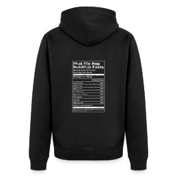 Hip-hop - Veste à capuche bio Premium Unisexe - noir - Dos - Nico (187cm)