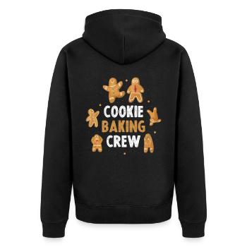 Cookie Baking Crew Cookie Gift - Veste à capuche bio Premium Unisexe - noir - Dos - Nico (187cm)