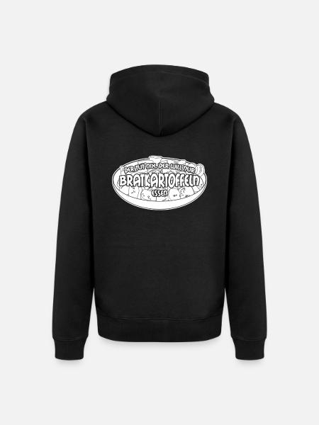 Bratkartoffeln - Unisex Premium Bio Zip Hoodie - Schwarz