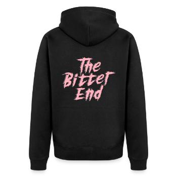 Das bittere Ende Nu Goth okkulte Hexerei Hexe - Unisex Premium Bio Zip Hoodie - Schwarz - Hinten - Nico (187cm)