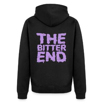 Das bittere Ende Nu Goth okkulte Hexerei Hexe - Unisex Premium Bio Zip Hoodie - Schwarz - Hinten - Nico (187cm)